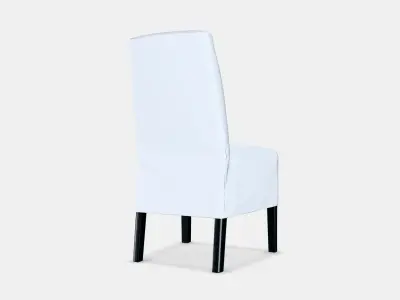 BERGMUND Chair w medium long cover 1 Low-poly 3D model