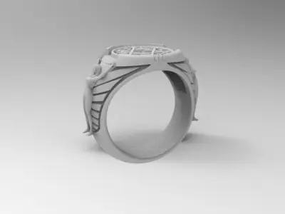 anillo rey salomon  3D print model