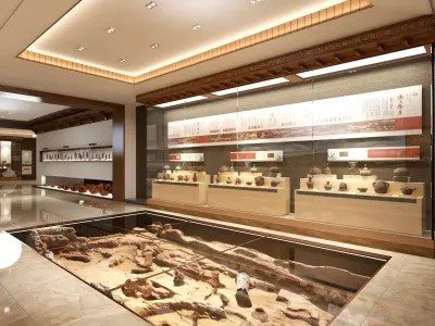 museum Low-poly 3D model