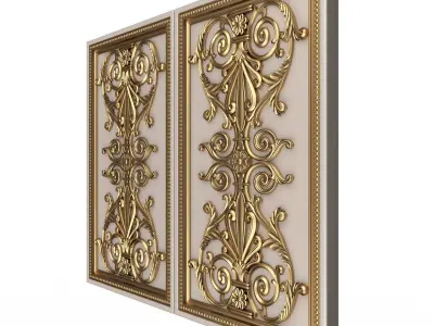 Backgammon Set 05 White Low-poly 3D model