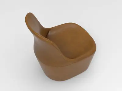 Mog Armchair Low-poly 3D model