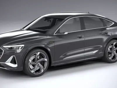 Audi e-tron S sportback 2021 3D model