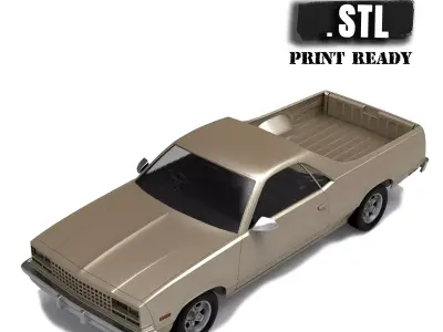 STL printable Chevy El Camino Fifth generation 3D print model