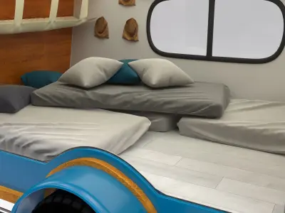 Carapate Teardrop Trailer 3D model