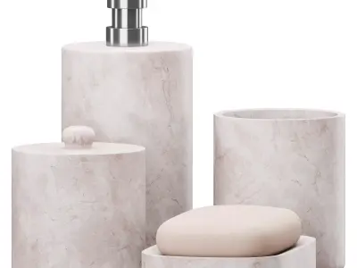 Bathroom Essentials Set 3D model