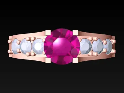 Diamond Ring - Womens Rings - N2122 Free 3D print model