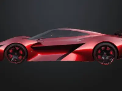 spot car 3D model Low-poly 3D model