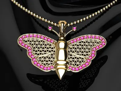 GOLD MOTH 3D print model