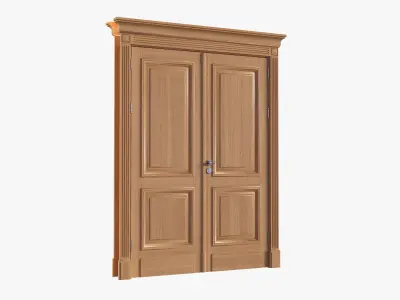 Door classic double 06 3D model