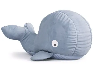 Soft Whale Toy 3D model