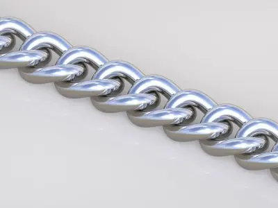 Cuban Bracelet model 3D printable model 0036-6 Free 3D print model