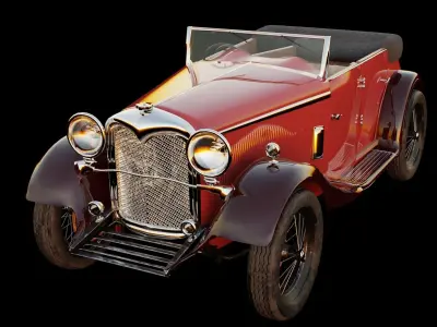 RILEY LYNX 1934 Low-poly 3D model