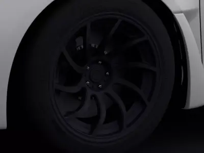 Artisa Night Aftermarket Wheel Low-poly 3D model