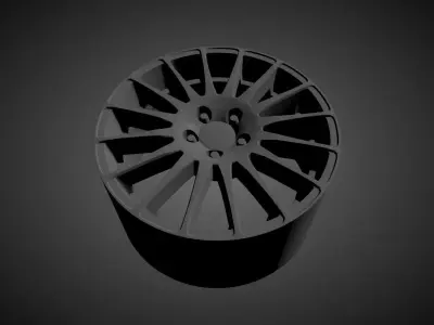 OZ RACING SUPER TURISMO scalable and printable rims 3D print model