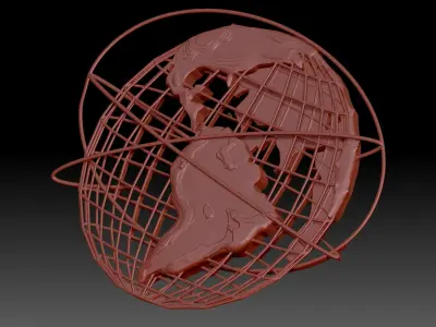Earth 3D print model