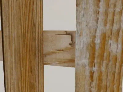 Fence Wood Free 3D model