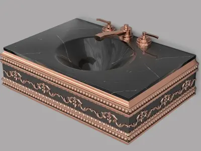 Classic Wash Basin 8 3D model