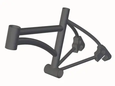 Carbon Fiber Bike Frame 3D print model