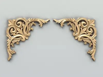 Corner decor 016 3D model