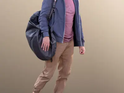 Marcel 10583 - Walking Sport Guy Low-poly 3D model