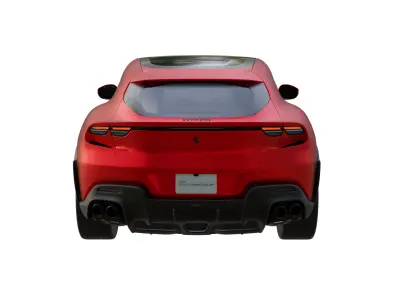 ferrari purosangue 2024 Low-poly 3D model