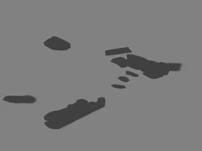 Stone Elf Area - Stele 01 3D model