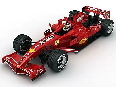 F1 2008 Vodafone McLaren MP4-23 and Ferrari F2008 3D model
