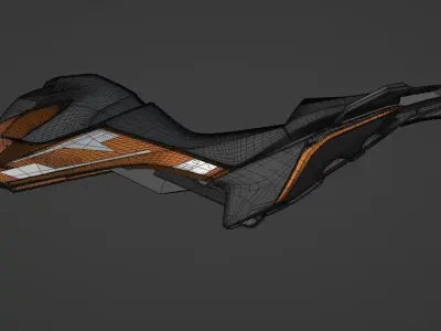 KTM 250 adventure bodypart 3D model