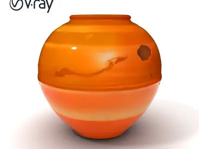 Antique Clay Pottery Model Pack Low-poly 3D model