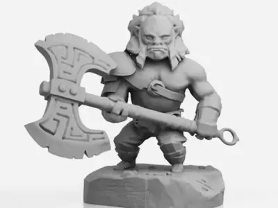 Axe Chibi - DOTA 2 - 3D Print Collection 3D print model