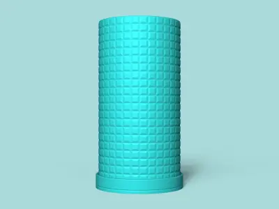 Vase 18 with Plate - Simple Plant Pot - Home Decor 3D print model