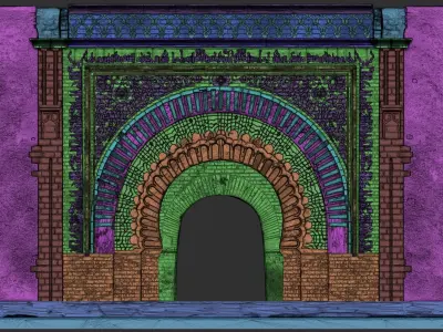 Bab Agnaou Marrakech Morocco 3D model