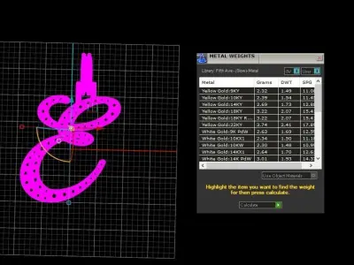 Initial Letter E Necklace Pendant Alphabet Pendant 3D print model