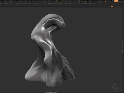 Modern Abstract Decorative sculpture 3d print model 44 3D print model