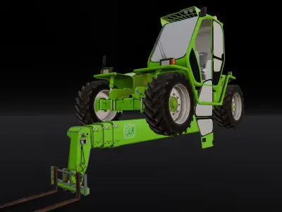 Loader Machine 3D Model Low-poly 3D model