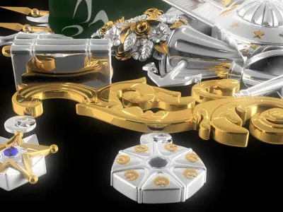 Ottoman Empire Emblem 3D model