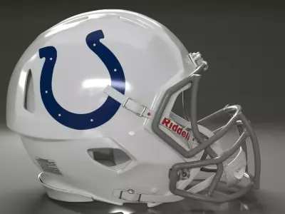 Football Helmet NFL pro Colts PBR 3D model