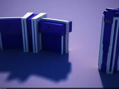 NBU National Bank Uzbekistan 3D model