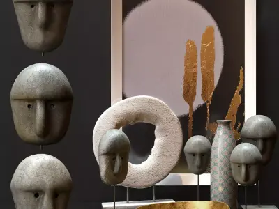Decorative set 3D model 16