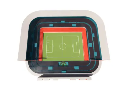 Soccer Stadium Revit- Manchester United Stadium Fan 3D model