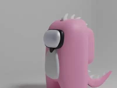 3d characters for games AMONG US 3D Low-poly 3D model