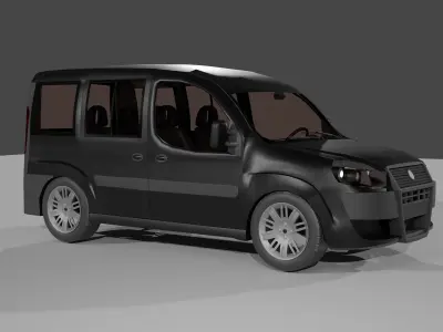 2009 Fiat Doblo car 3D model