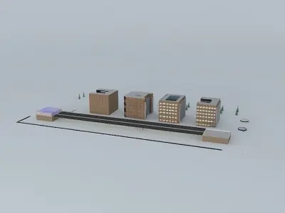 Code colony 3D model