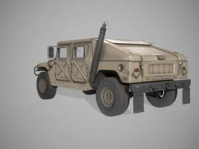 Humvee 3D LowPoly Game Model Low-poly 3D model