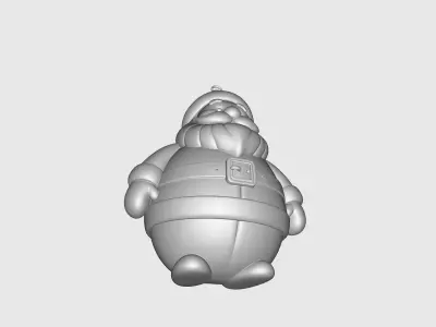 Cute Santa Claus Ornament Holiday Decor Christmas Decoration 3D print model