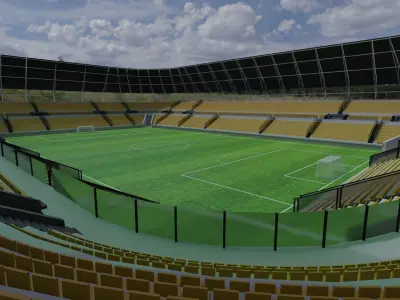 Football Stadium Low-poly 3D model get