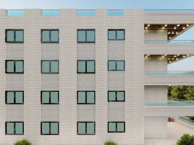 3d architecture apartment building  Free 3D model