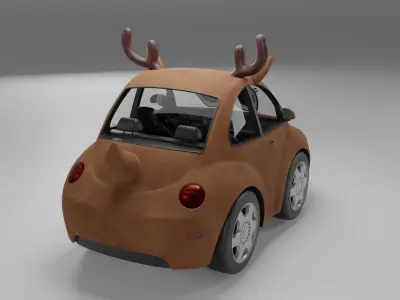 Deer Car 3D Model  3D model