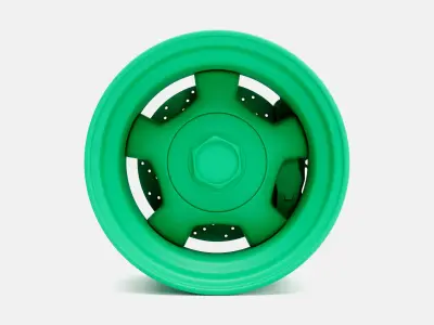 15x10 American Racing Hammer Wheel and Brake 3D print model