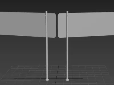 Rectangle Road Sing 2 3D model